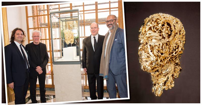 Damiani realizza scultura in oro per il Principe Alberto di Monaco