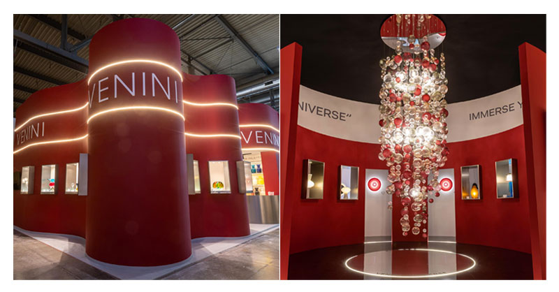 VENINI PORTA AL SALONE DEL MOBILE DI MILANO E A EUROLUCE  LE SUE ULTIME CREAZIONI